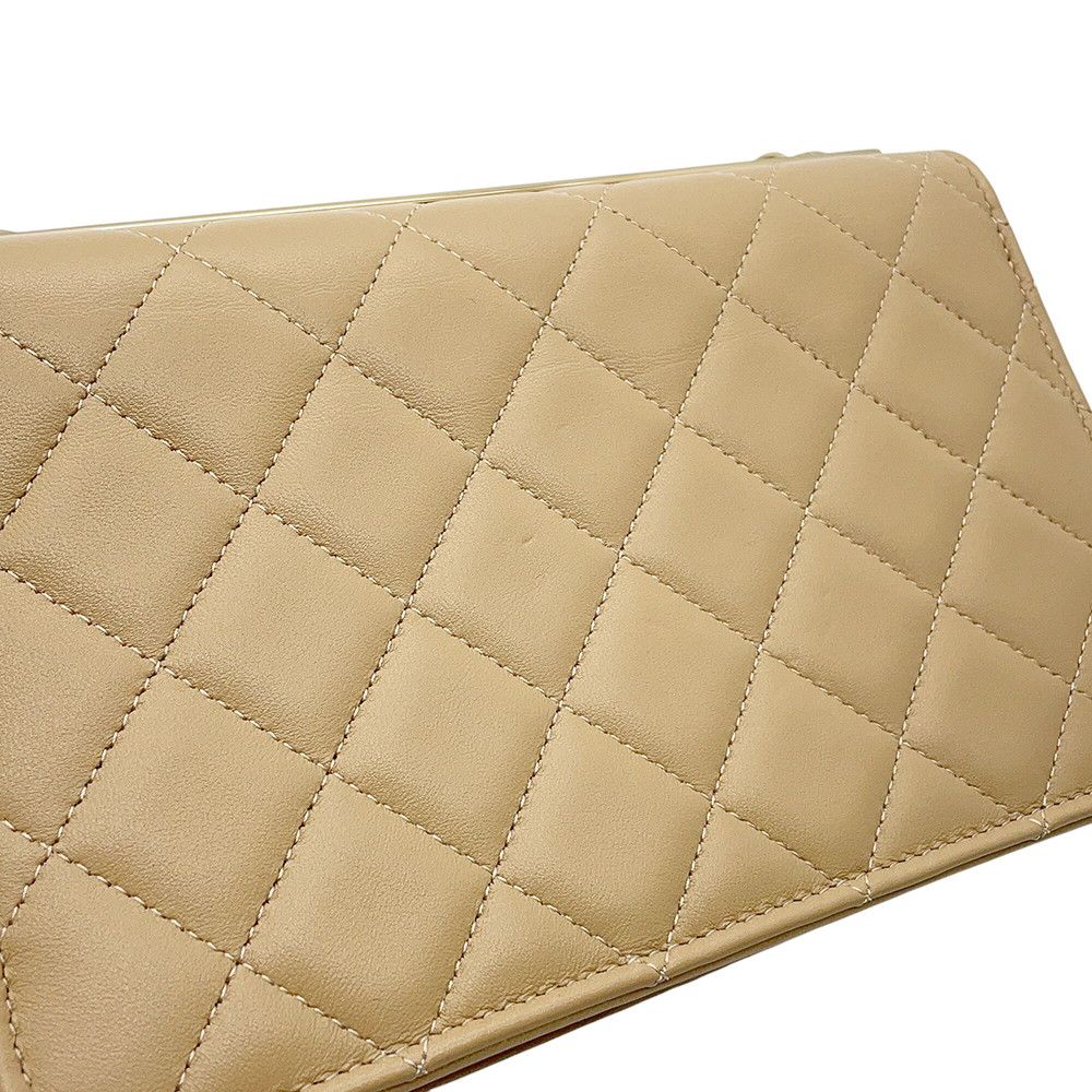Chanel Chain Wallet Quilted CC Logo Lambskin Shoulder Bag — view 8