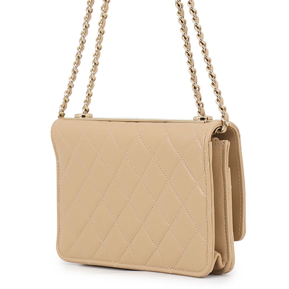 Chanel Chain Wallet Quilted CC Logo Lambskin Shoulder Bag — view 2