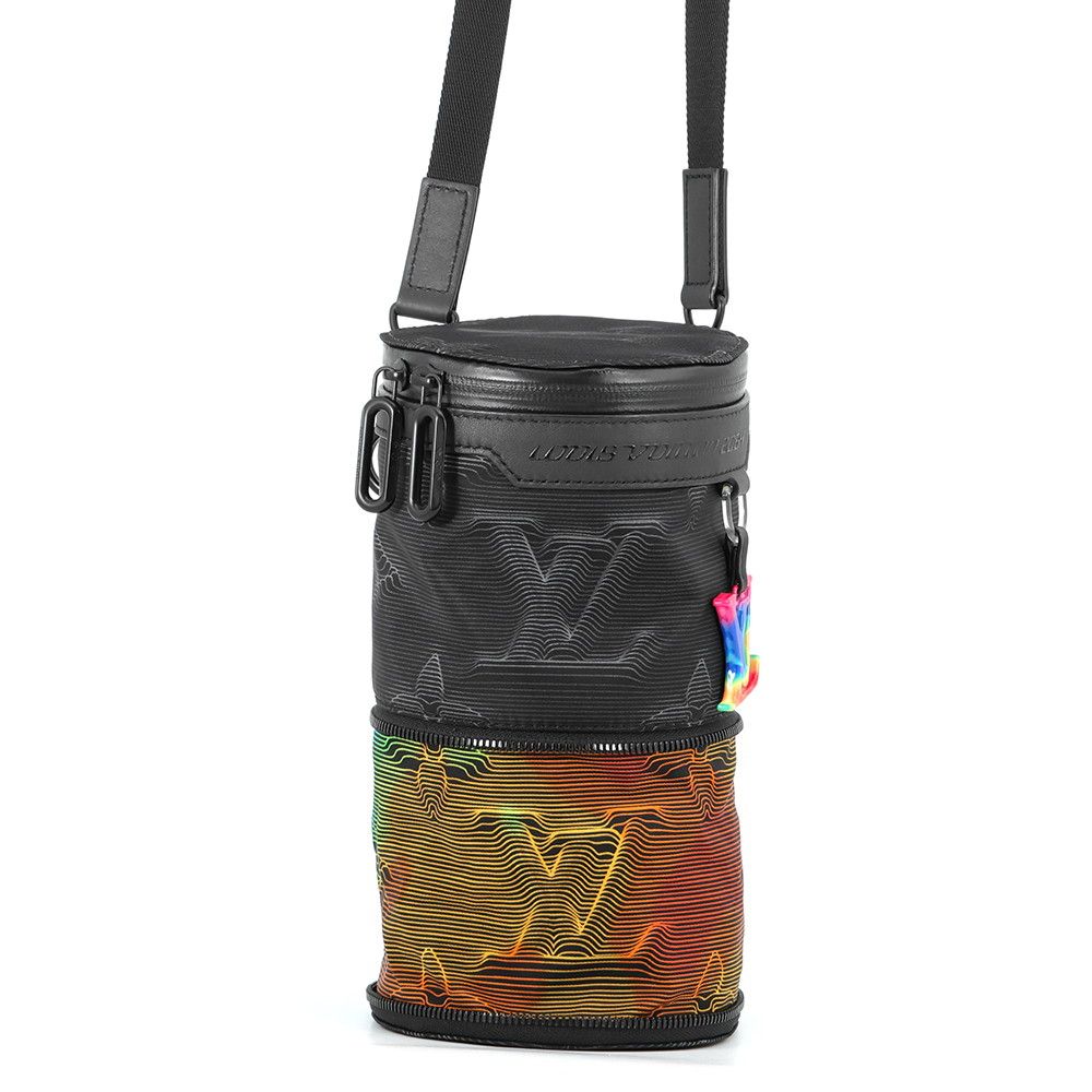 Louis Vuitton Shoulder Bag 3D Monogram Expansion Double Polochon 2-Way Black — view 3