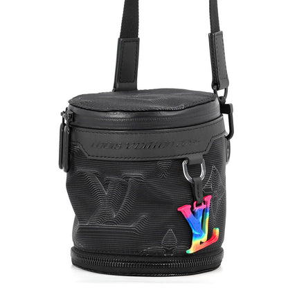 Louis Vuitton Shoulder Bag 3D Monogram Expansion Double Polochon 2-Way Black — view 2