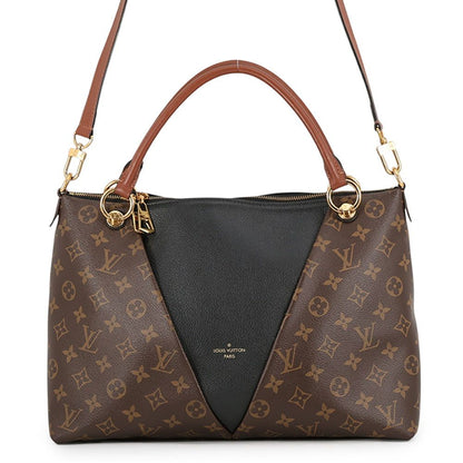 Louis Vuitton Monogram Tote MM 2-Way Shoulder Bag Black