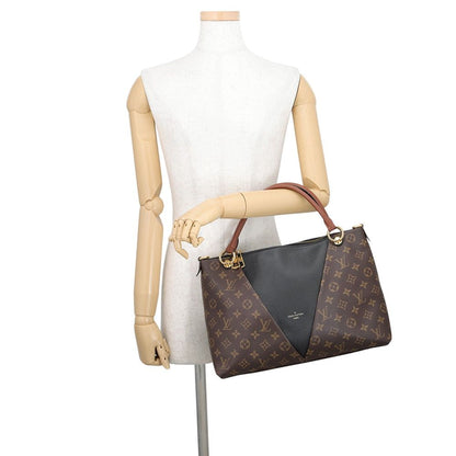 Louis Vuitton Monogram Tote MM 2-Way Shoulder Bag Black — view 4