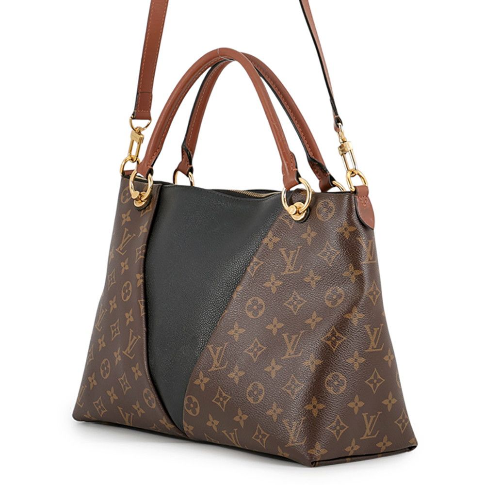 Louis Vuitton Monogram Tote MM 2-Way Shoulder Bag Black — view 2