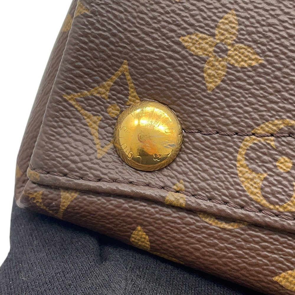 Louis Vuitton Monogram Tote MM 2-Way Shoulder Bag Black — view 7