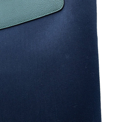 Hermes Tote Fourre Tout M S Blue Marine Vert Moyen Toile Military Togo — view 6