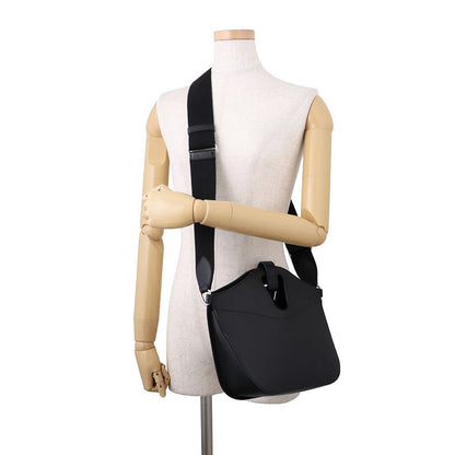 Hermes Tote Messenger Attrage Black Silver Ever Gray Canvas — view 4