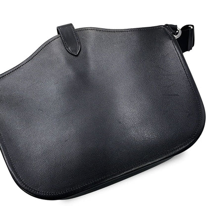 Hermes Tote Messenger Attrage Black Silver Ever Gray Canvas — view 7