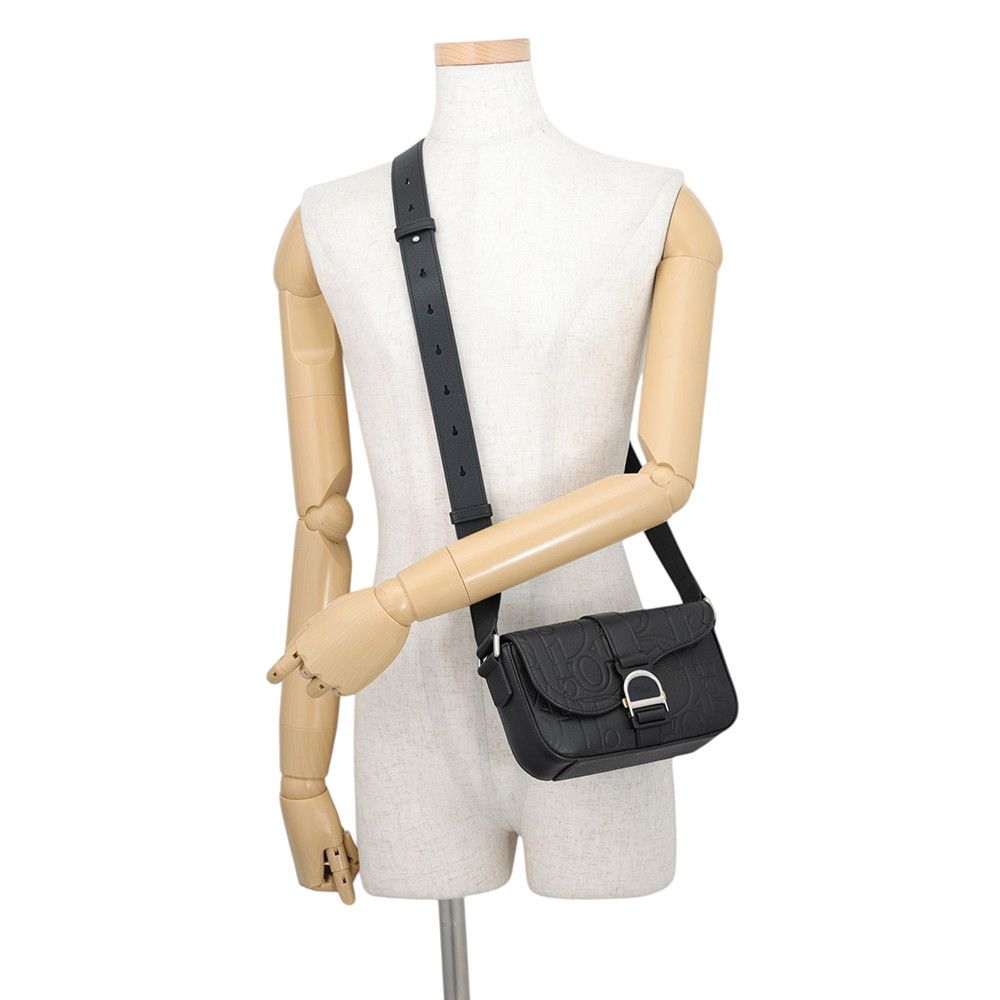 Dior Shoulder Bag Saddle Heritage Black — view 4