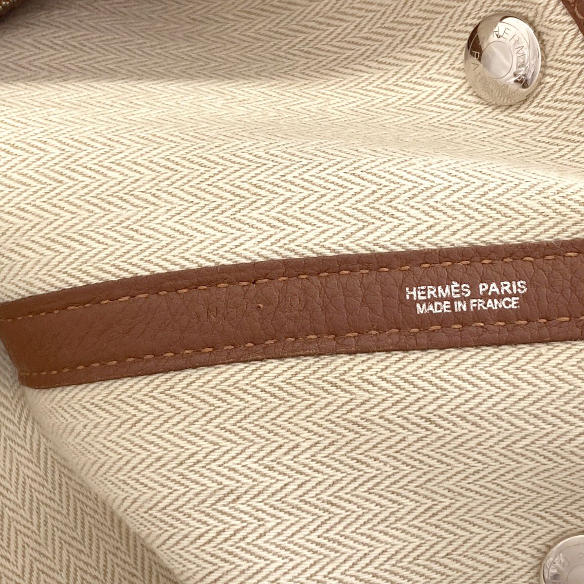 Hermes Garden Party PM Silver Tote Negonda — view 6