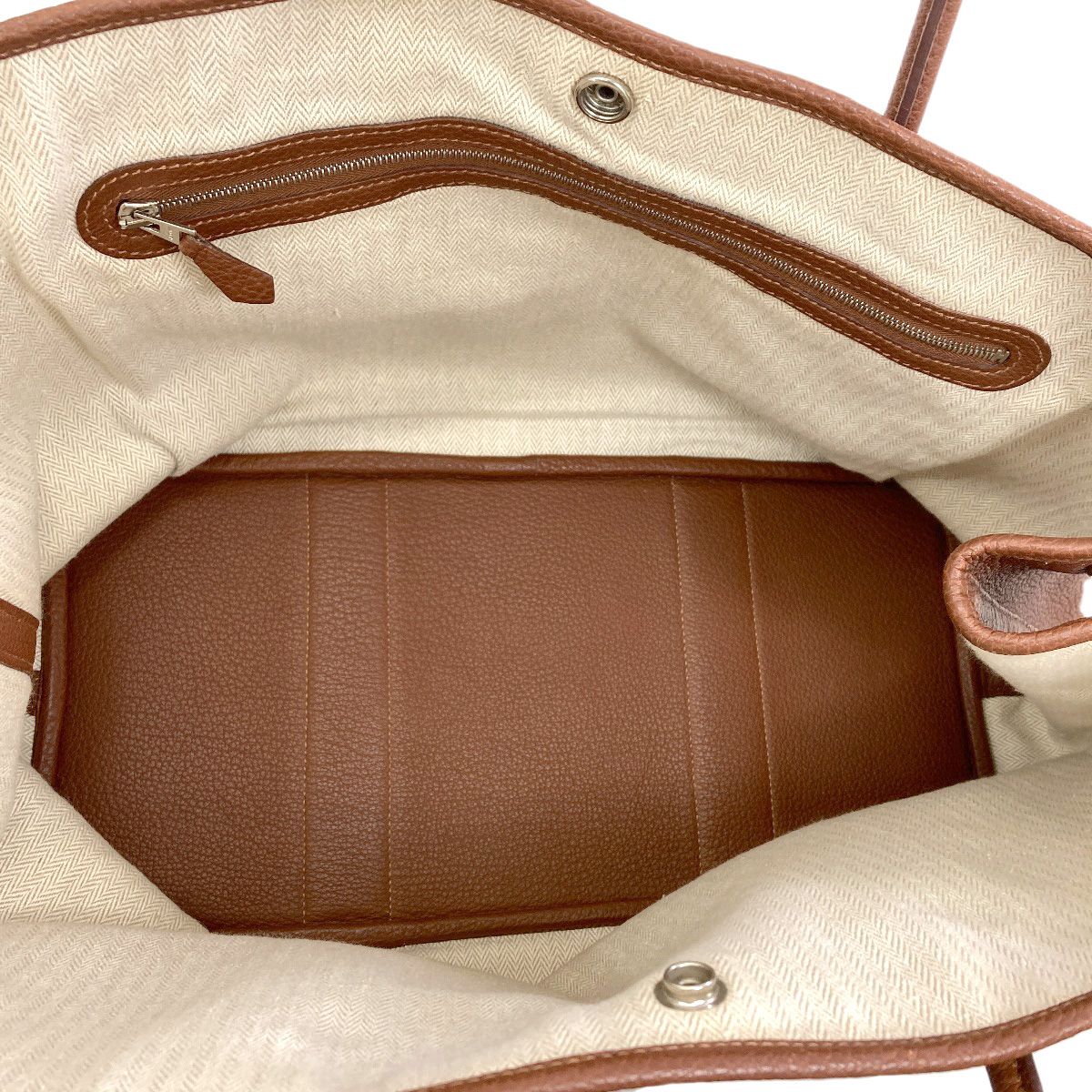 Hermes Garden Party PM Silver Tote Negonda — view 5