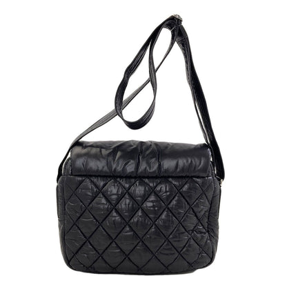 Chanel Coco Cocoon Messenger Bag Silver Nylon — view 2