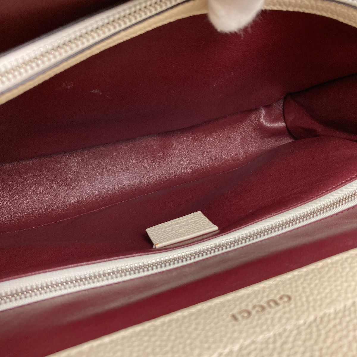 Gucci Zumi Medium Top Handle 2-Way Handbag Calfskin — view 8