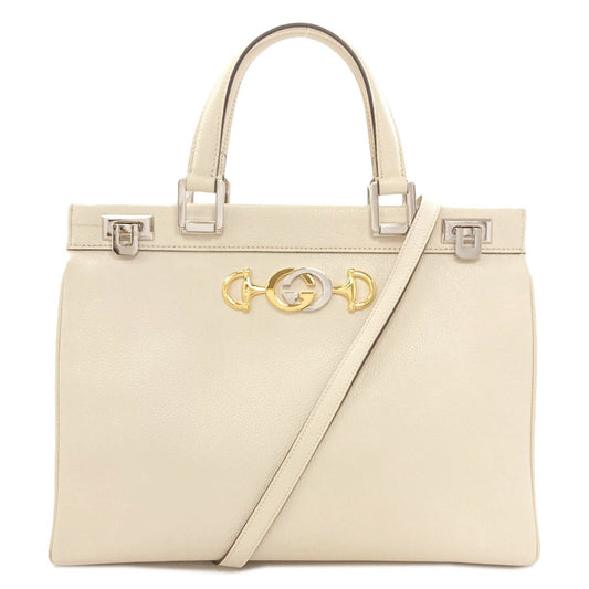 Gucci Zumi Medium Top Handle 2-Way Handbag Calfskin