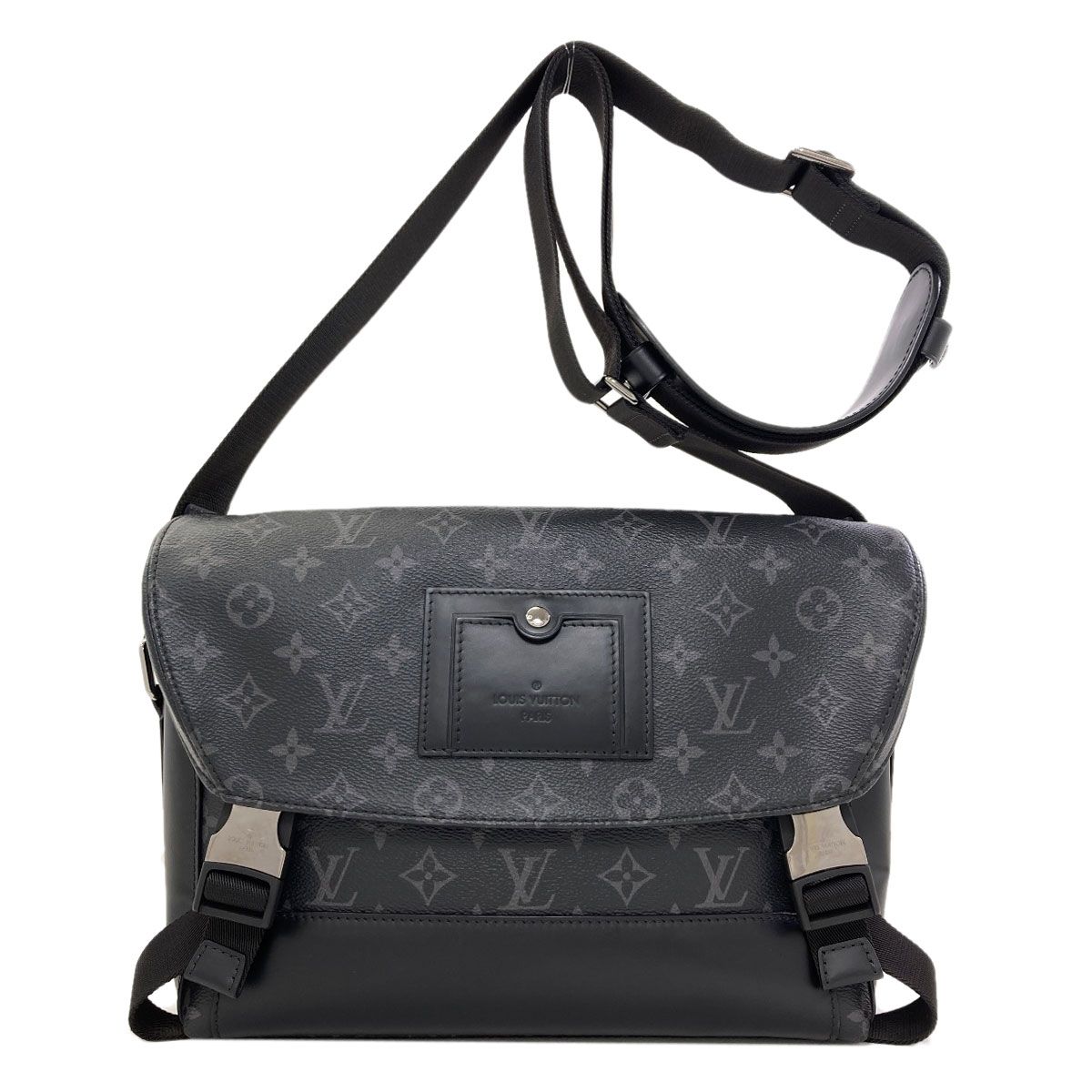 Louis Vuitton Messenger Voyage Shoulder Bag Monogram Eclipse