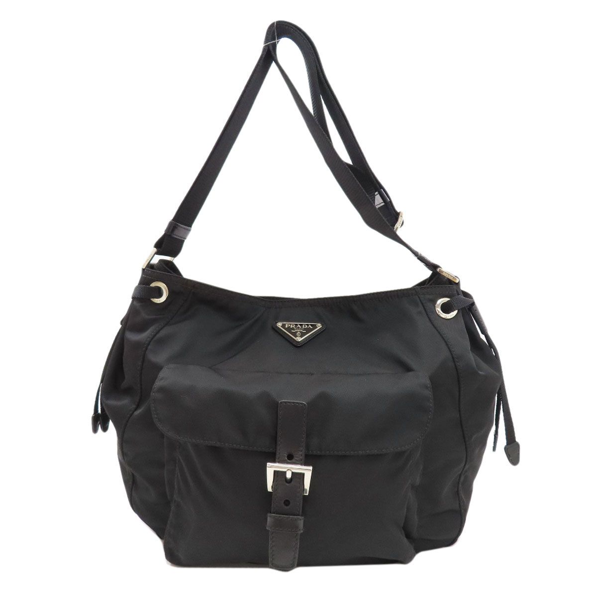 Prada Logo Shoulder Bag Nylon