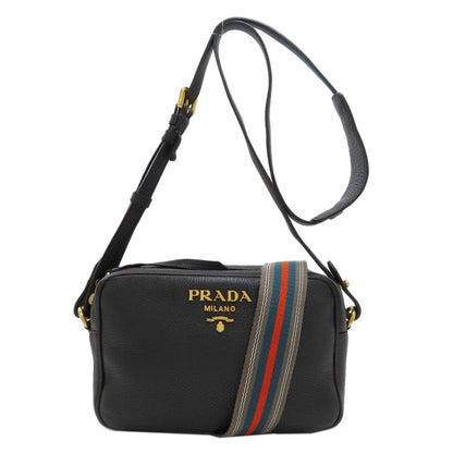 Prada Logo Shoulder Bag Calfskin