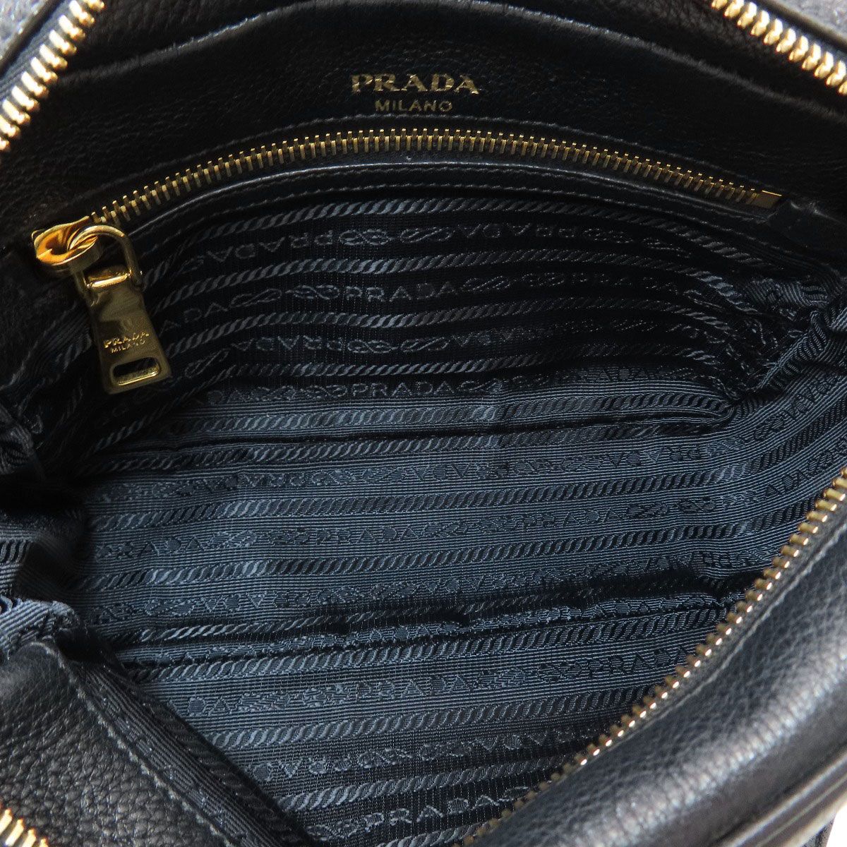 Prada Logo Shoulder Bag Calfskin — view 5