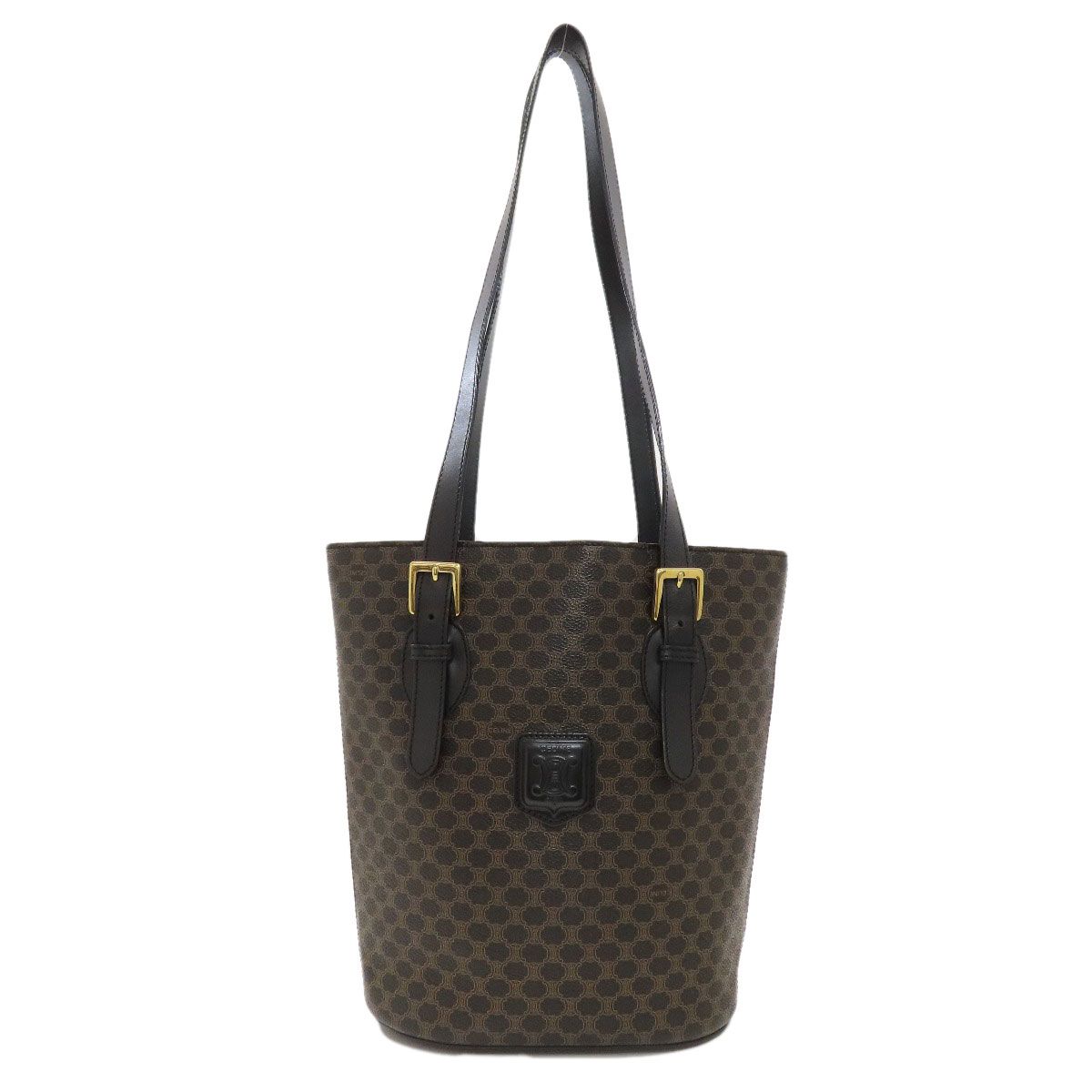 Celine Macadam Pattern Tote Leather