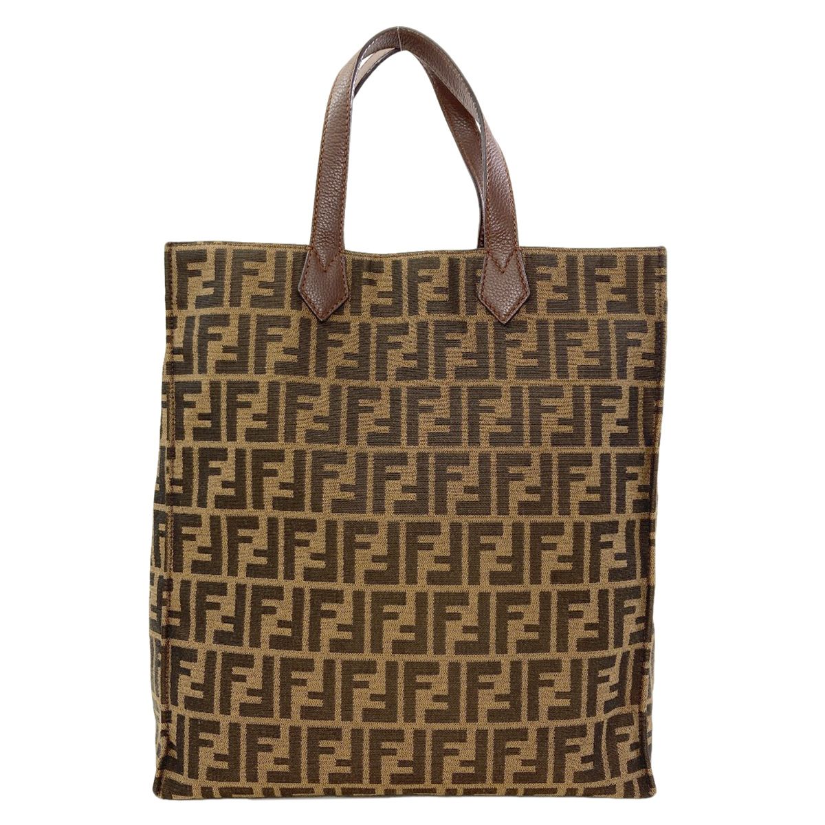 Fendi Zucca Pattern Tote Canvas — view 2