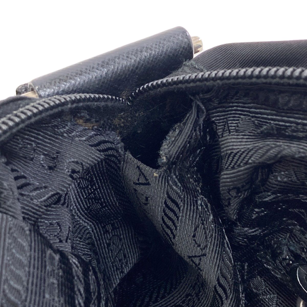 Prada Logo Shoulder Bag Nylon — view 8