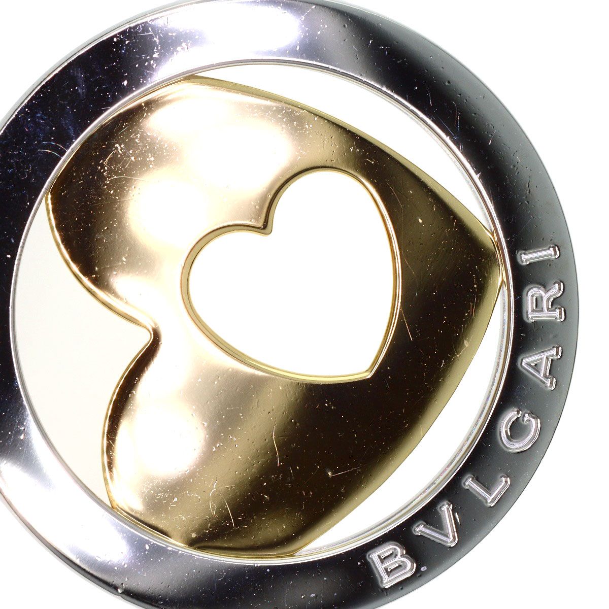 Bvlgari Tondo Heart Necklace 18k Yellow Gold SS — view 6