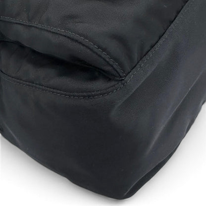 Prada Nylon Leather Re-Nylon Shoulder Bag Black — view 8