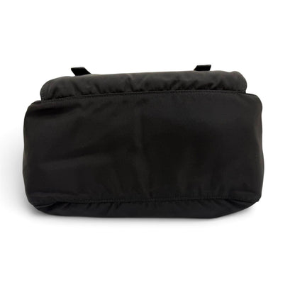 Prada Nylon Leather Re-Nylon Shoulder Bag Black — view 6