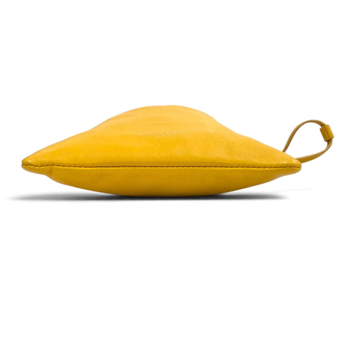 Saint Laurent Paris Drawstring Leather Chain Shoulder Bag Yellow — view 6