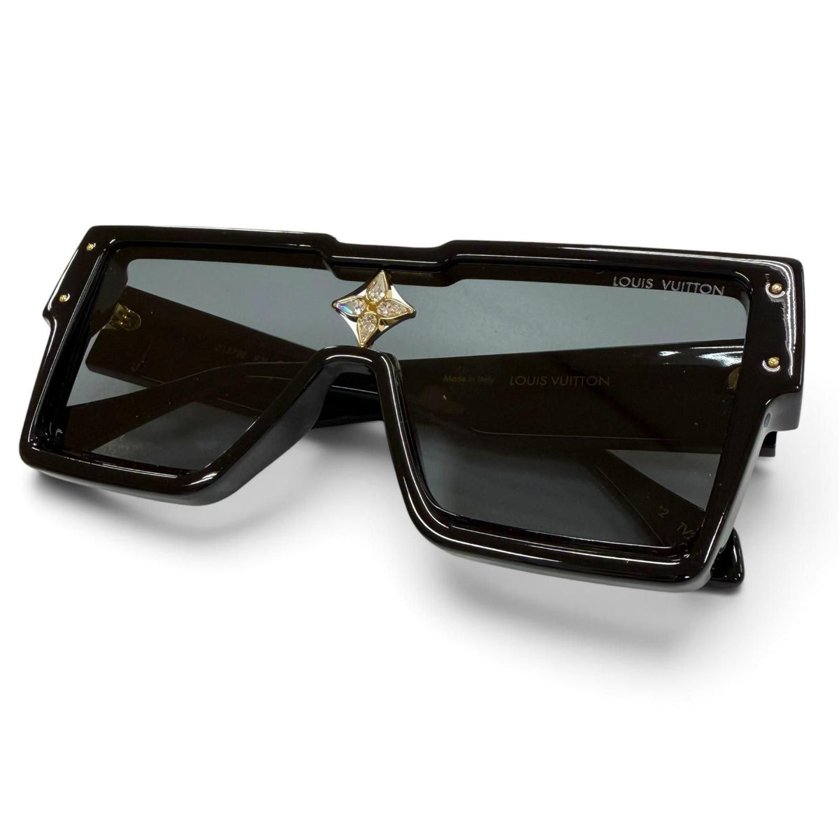 Louis Vuitton Cyclone Eyewear Sunglasses Black Demo Lens