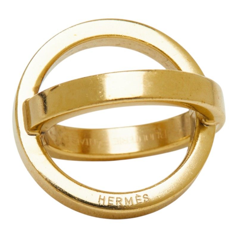 Hermes Cosmos Scarf Ring Gold Plated — view 3
