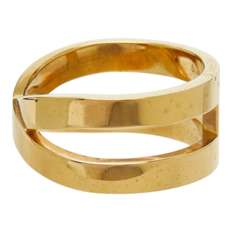 Hermes Ribbon Scarf Ring Gold Plated — view 5