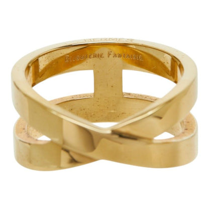 Hermes Ribbon Scarf Ring Gold Plated — view 3