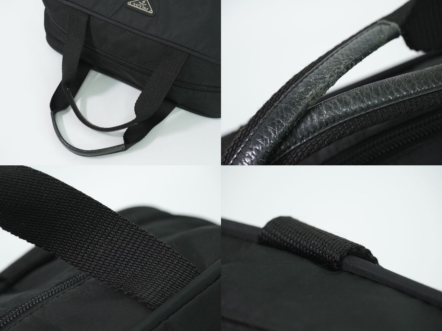 Prada Nylon Handbag Black Bag — view 6