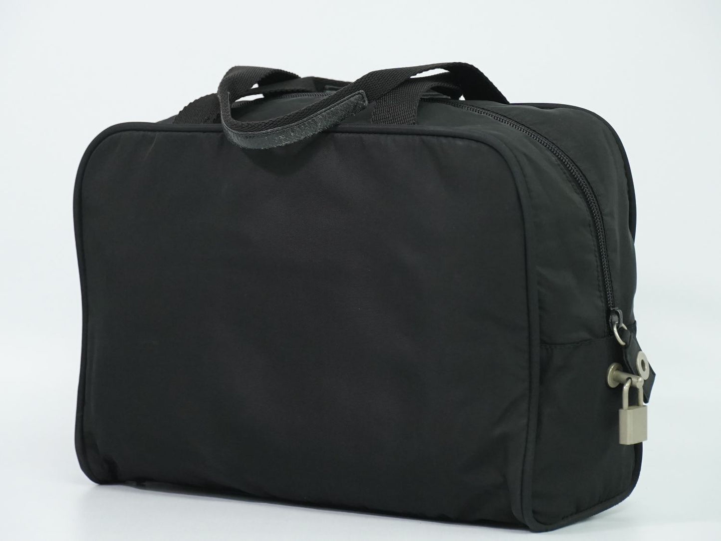 Prada Nylon Handbag Black Bag — view 2