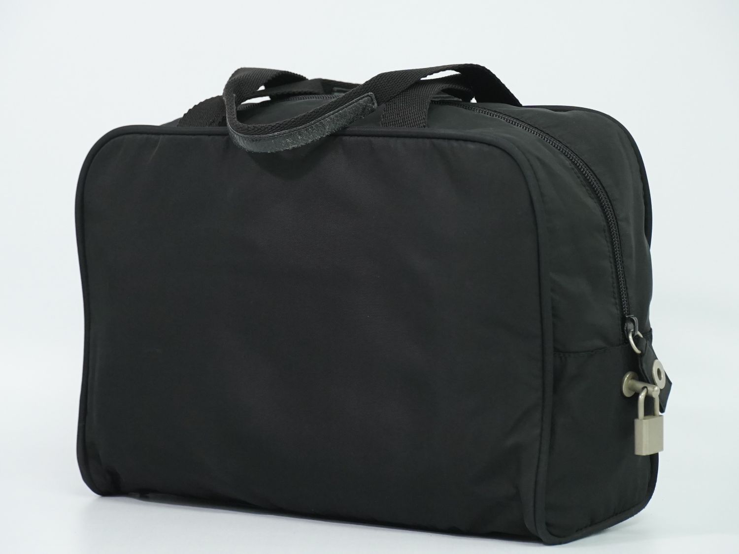 Prada Nylon Handbag Black Bag — view 2