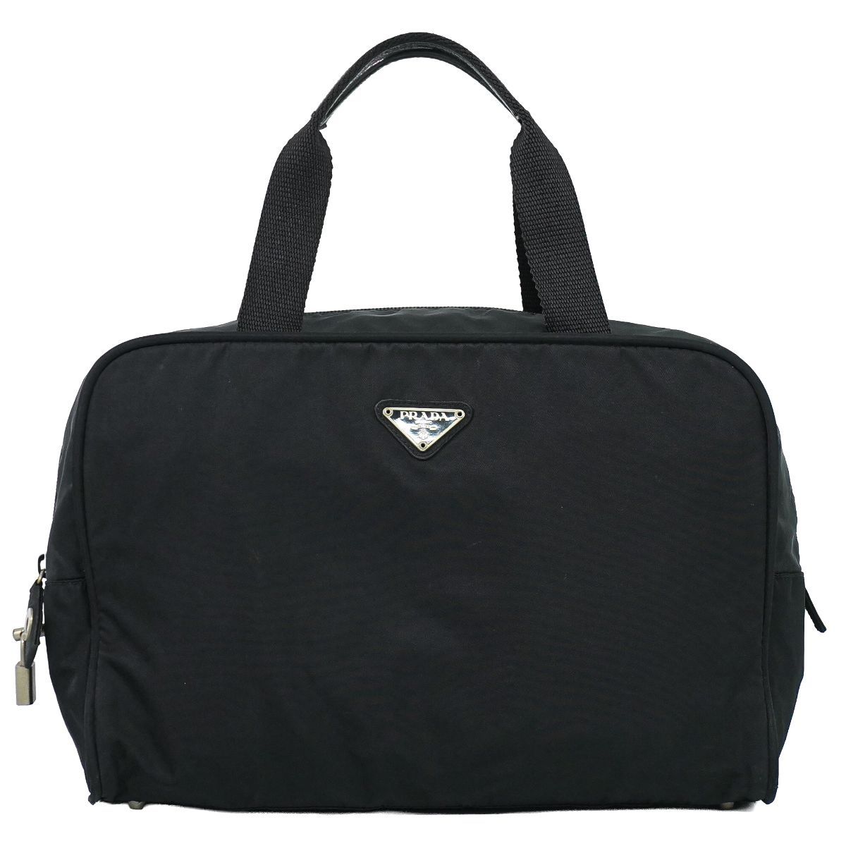 Prada Nylon Handbag Black Bag