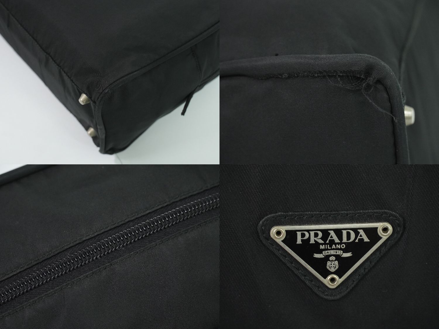 Prada Nylon Handbag Black Bag — view 7