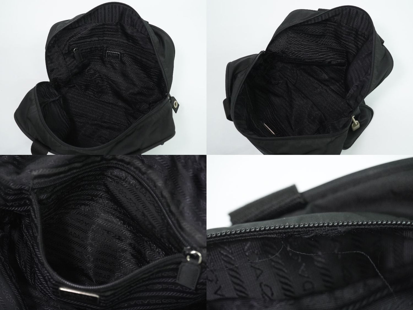 Prada Nylon Handbag Black Bag — view 8