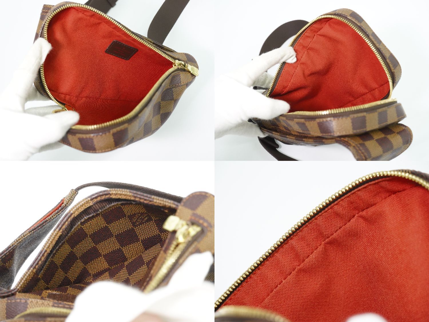 Louis Vuitton LV Damier Geronimos Ebene Belt Bag Brown — view 8