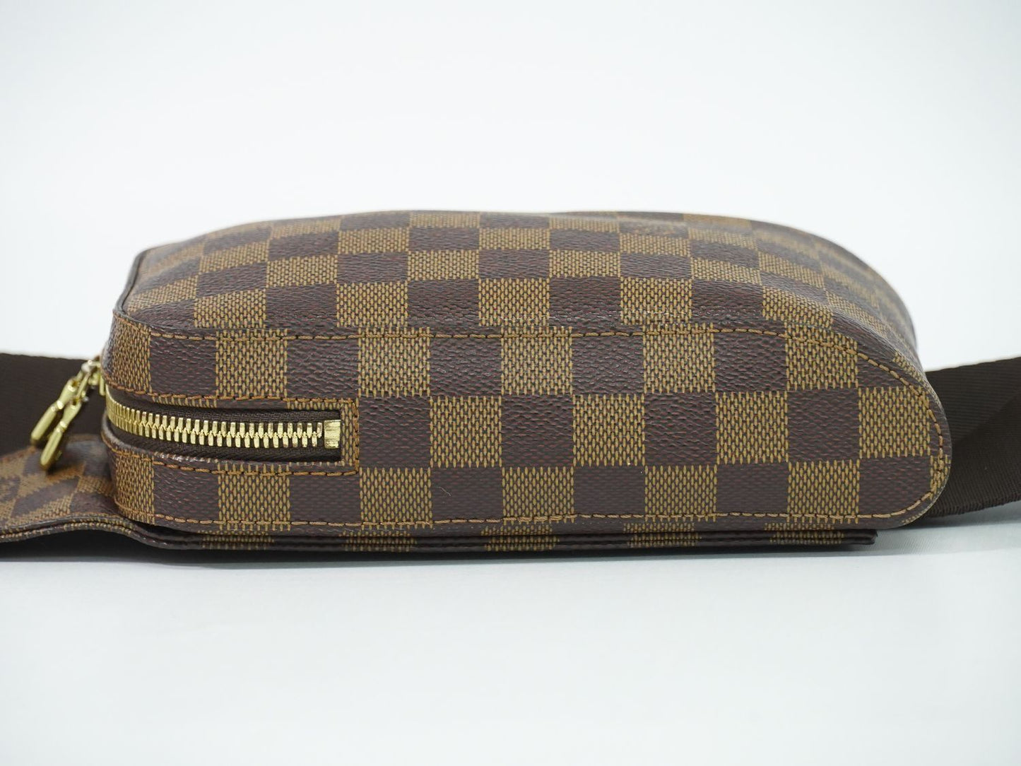 Louis Vuitton LV Damier Geronimos Ebene Belt Bag Brown — view 3