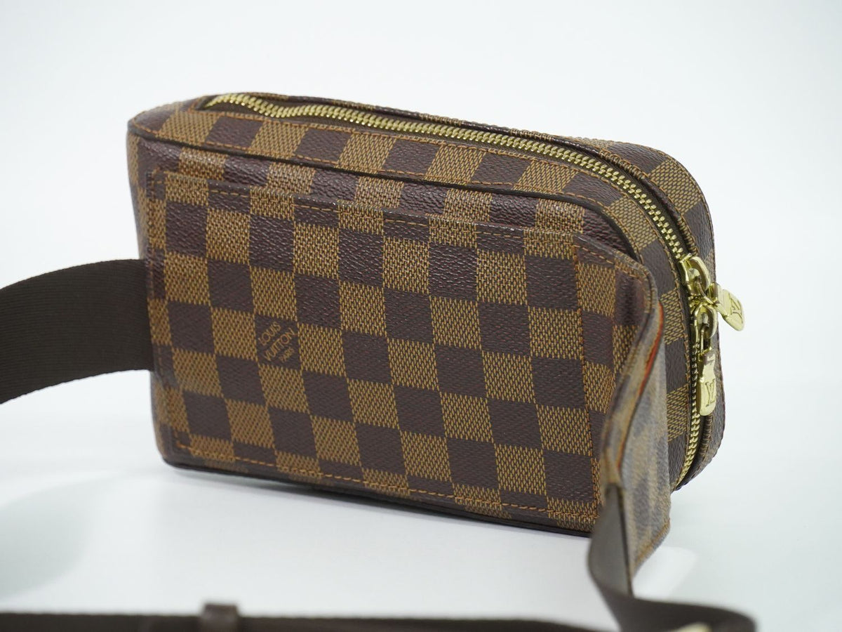 Louis Vuitton LV Damier Geronimos Ebene Belt Bag Brown — view 2