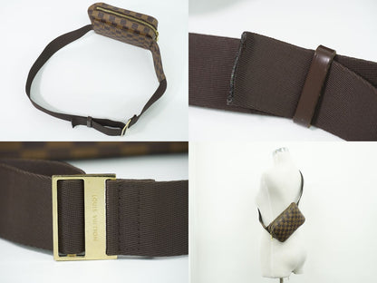 Louis Vuitton LV Damier Geronimos Ebene Belt Bag Brown — view 6
