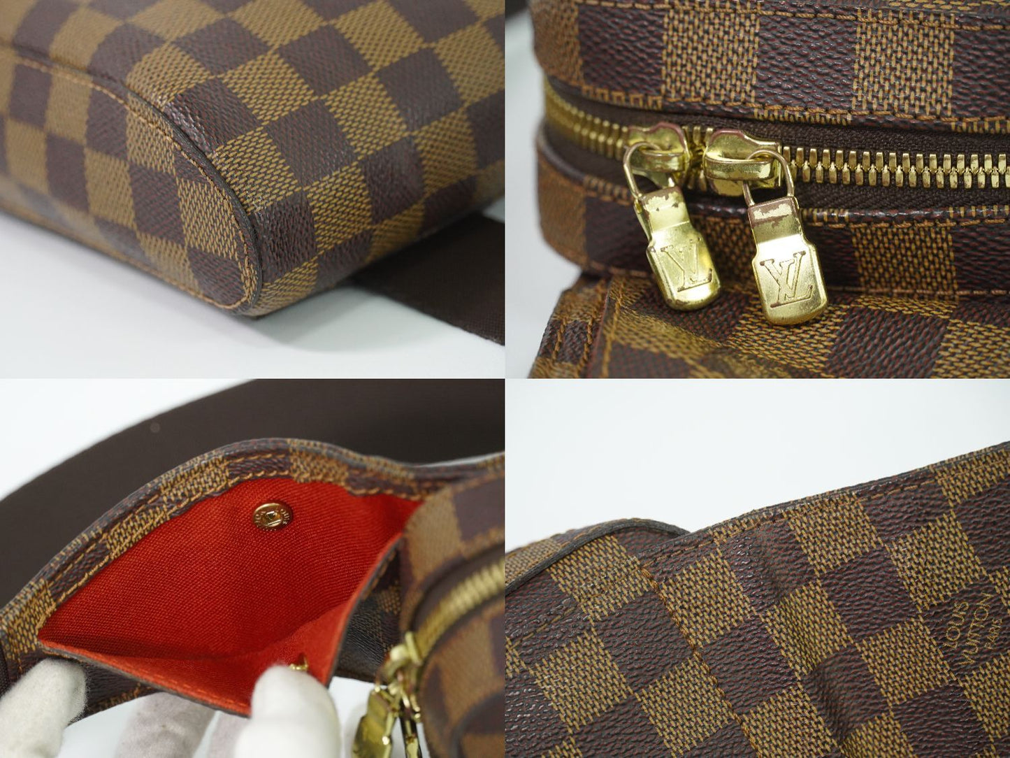 Louis Vuitton LV Damier Geronimos Ebene Belt Bag Brown — view 7