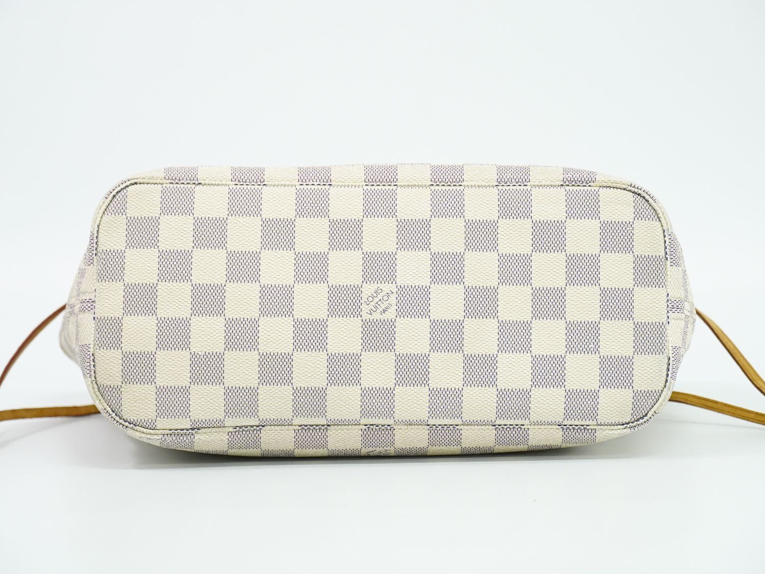 Louis Vuitton LV Vintage Neverfull PM Damier Azur Tote White Gray — view 3