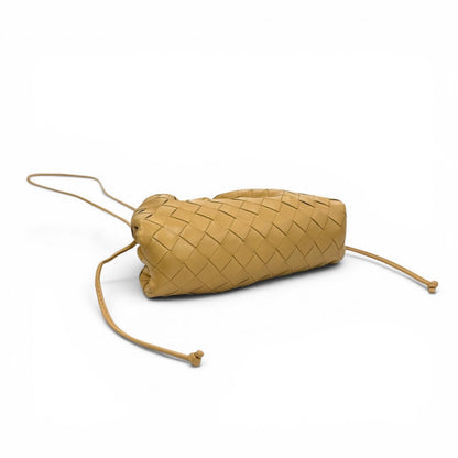 Bottega Veneta Intrecciato Mini the Pouch Leather Shoulder Bag Beige — view 3