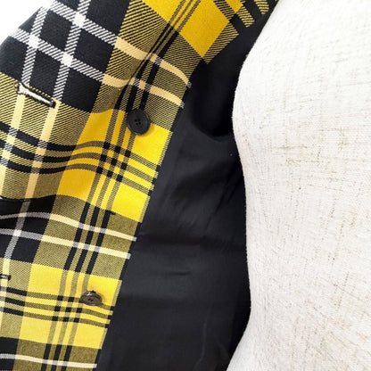 Dior Plaid Logo Button Double Breasted Fit Jacket 38 — view 5