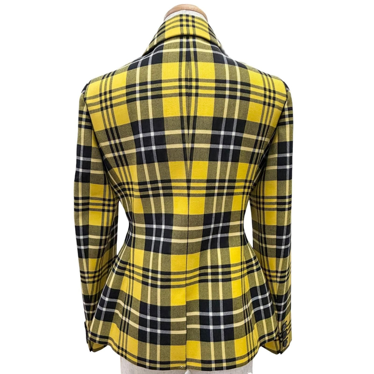 Dior Plaid Logo Button Double Breasted Fit Jacket 38 — view 4
