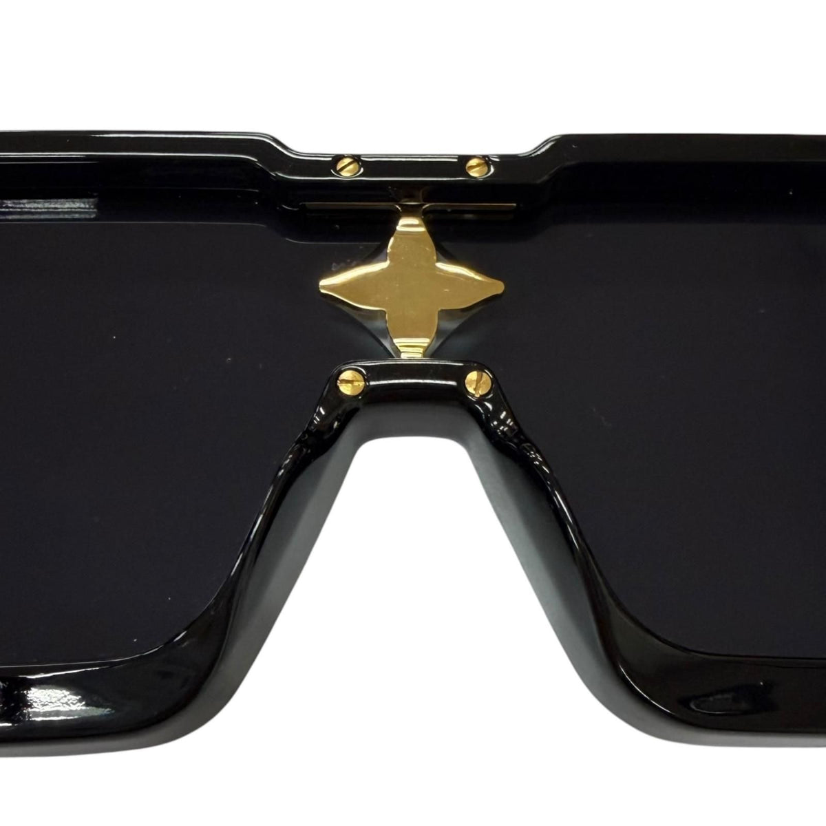 Louis Vuitton Cyclone S Square Sunglasses Black Blue Lens Eyewear — view 7