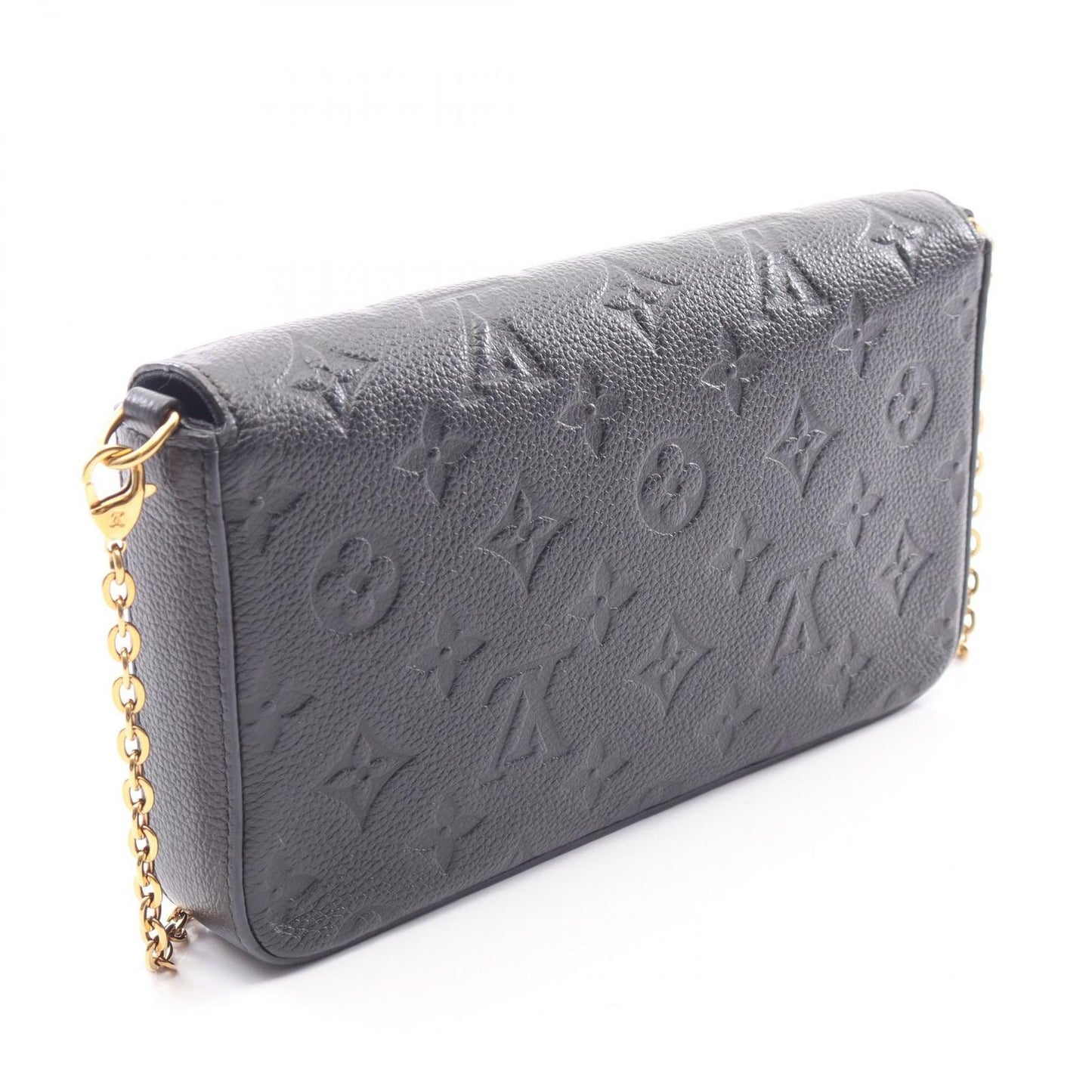 Louis Vuitton Shoulder Bag Pochette Felicie Noir Leather — view 2