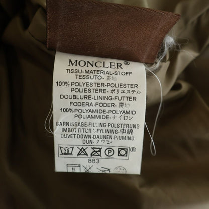 Moncler Valentine Fur Long Down Jacket Brown — view 7